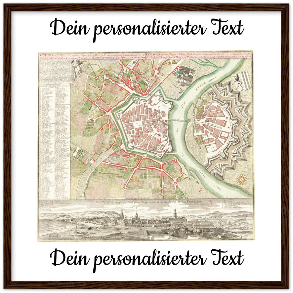 Personalisierte historische deutsche Stadtansichten