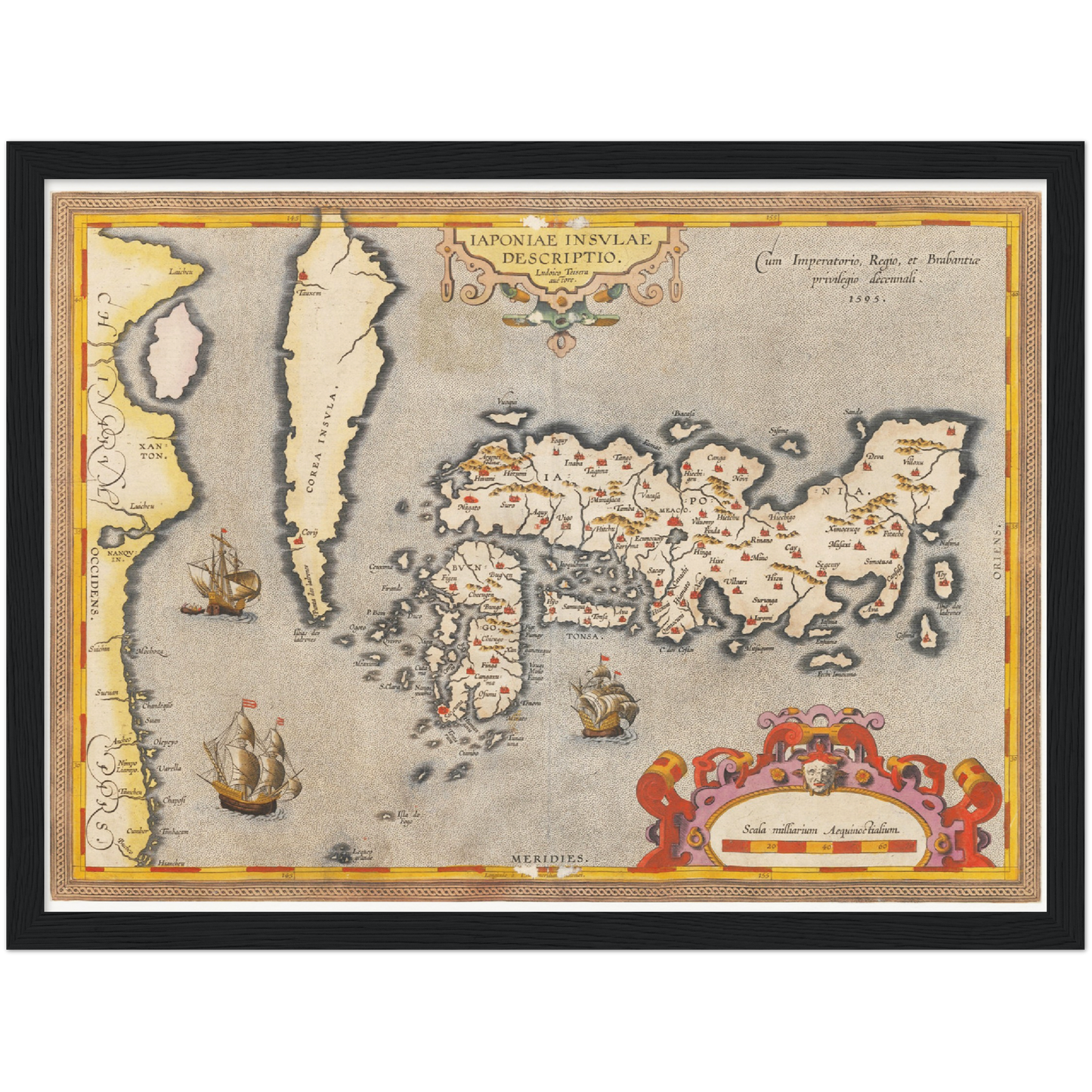 Historical city map  Test product horizontal 3 sizes
