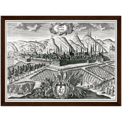 Historical city map  Test product horizontal 3 sizes