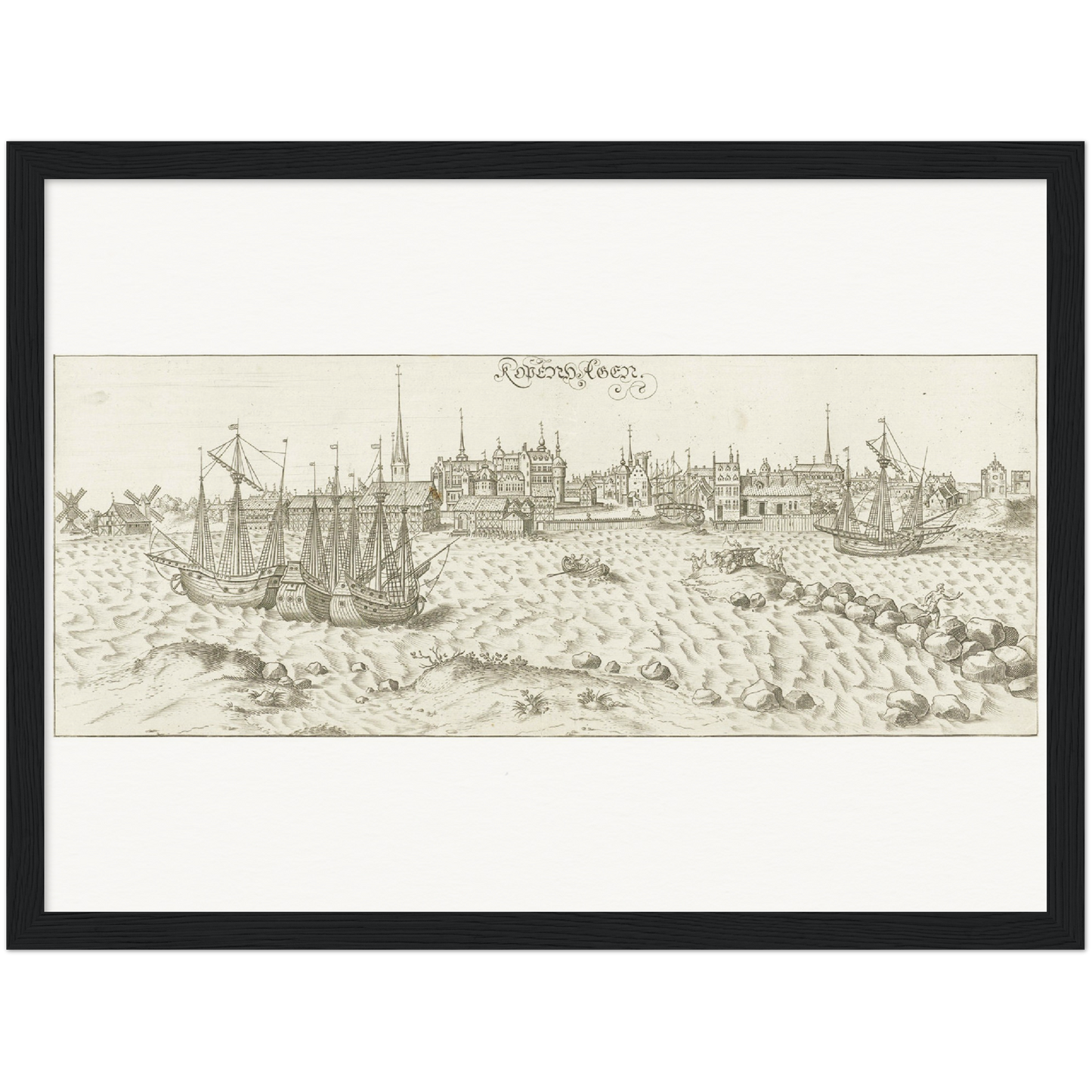 Historical city map  Test product horizontal 3 sizes