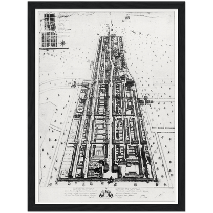 Historical city map  Test product horizontal 3 sizes