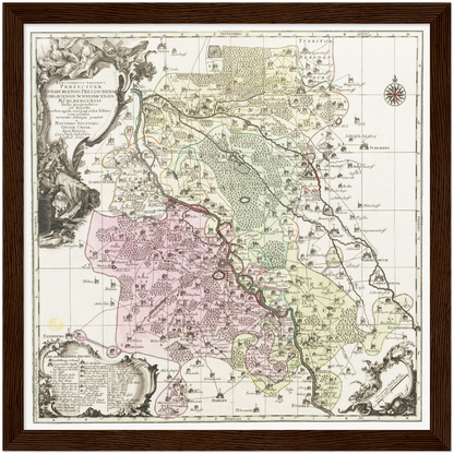 Historical city map  Test product horizontal 3 sizes