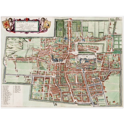 Historical city map  Test product horizontal 3 sizes