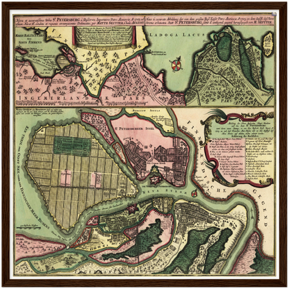 Historical city map  Test product horizontal 3 sizes