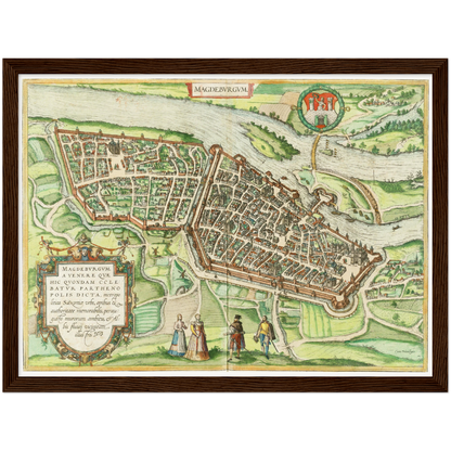 Historical city map  Test product horizontal 3 sizes