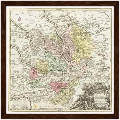 Historical city map  Test product horizontal 3 sizes