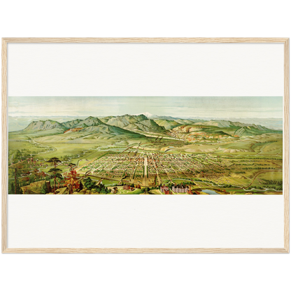 Historical city map  Test product horizontal 3 sizes