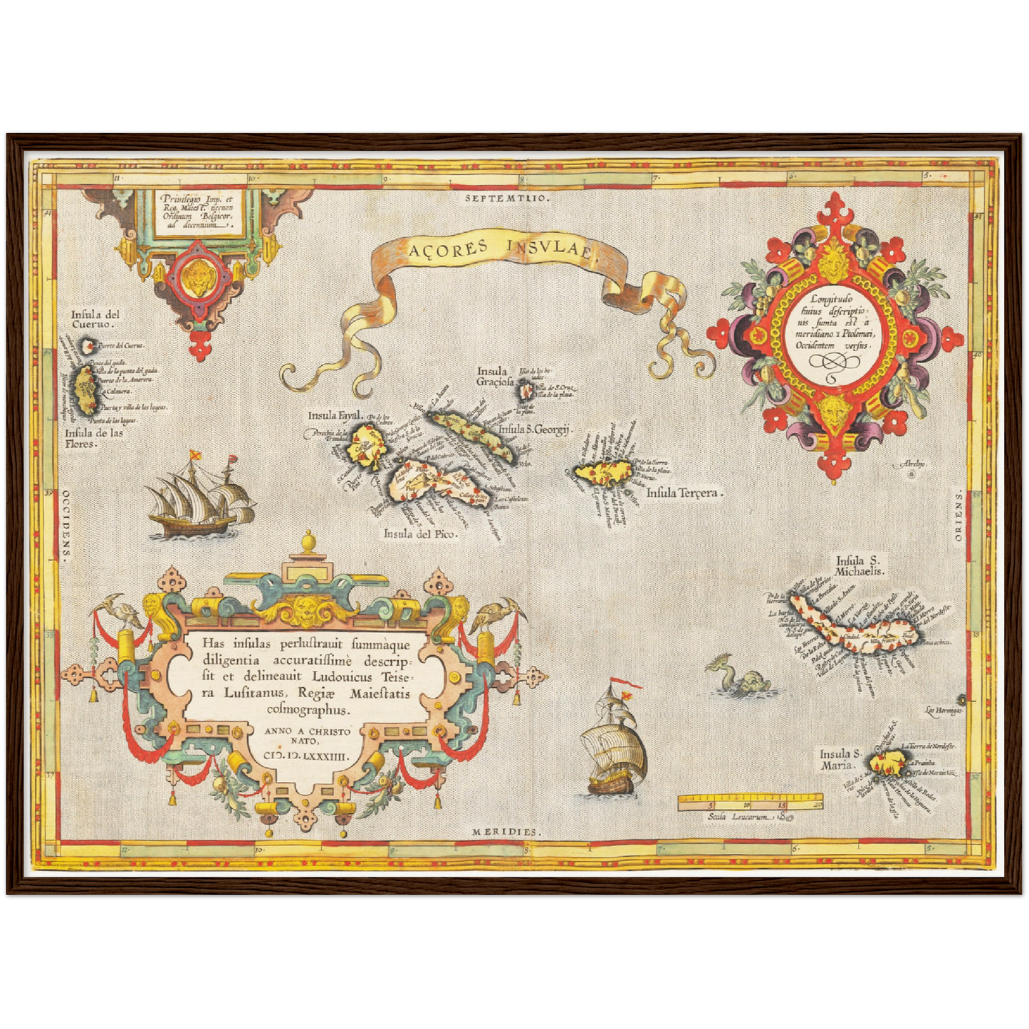 Historical city map  Test product horizontal 3 sizes