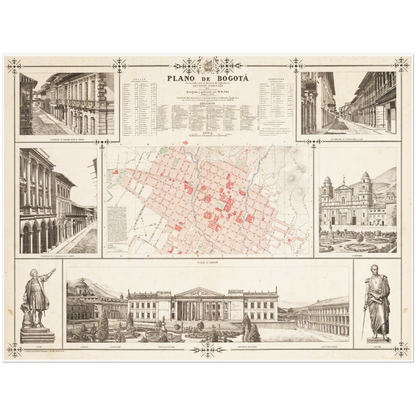 Historical city map  Test product horizontal 3 sizes