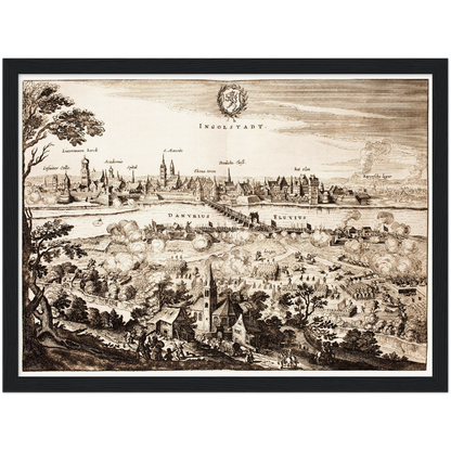 Historical city map  Test product horizontal 3 sizes