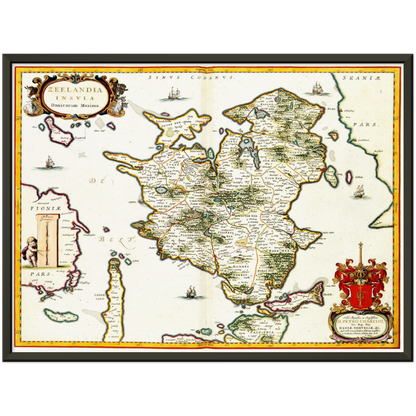 Historical city map  Test product horizontal 3 sizes