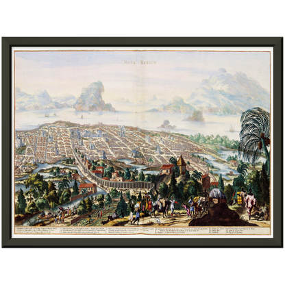 Historical city map  Test product horizontal 3 sizes
