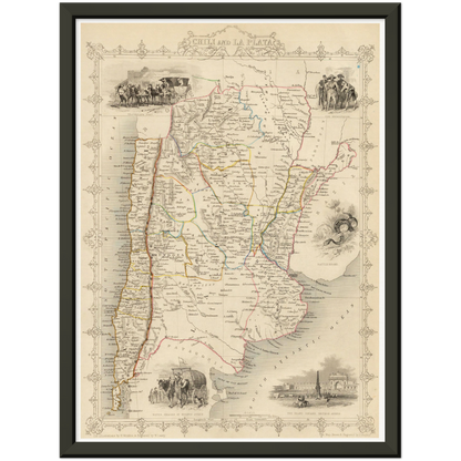 Argentinien & Chile um 1850