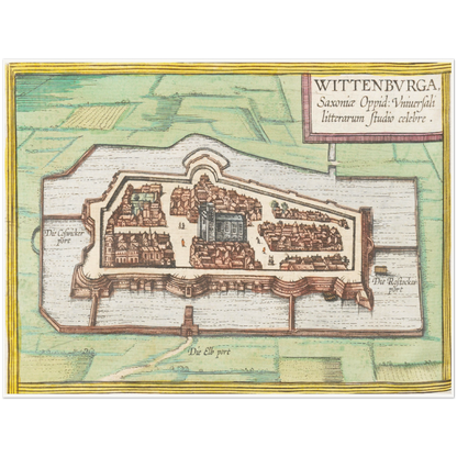 Historical city map  Test product horizontal 3 sizes