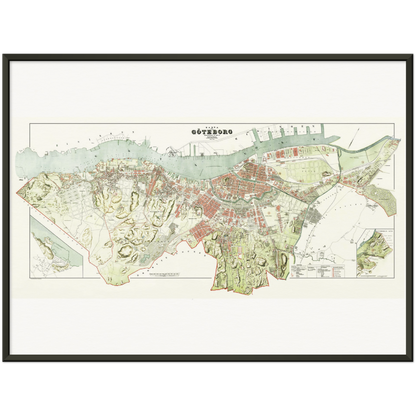 Historical city map  Test product horizontal 3 sizes
