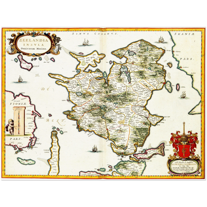 Historical city map  Test product horizontal 3 sizes