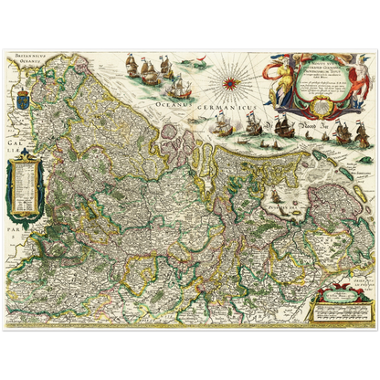 Historical city map  Test product horizontal 3 sizes