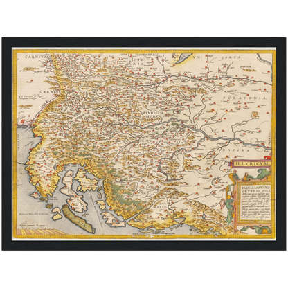 Historical city map  Test product horizontal 3 sizes