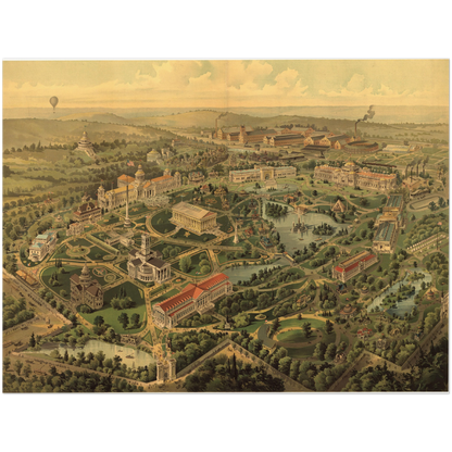 Historical city map  Test product horizontal 3 sizes