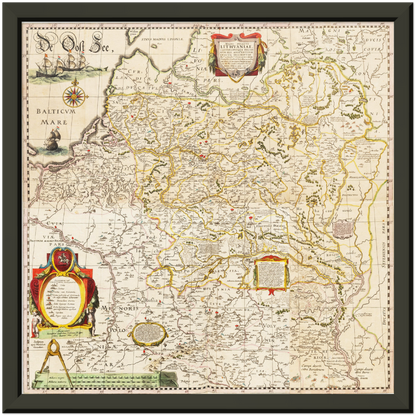 Historical city map  Test product horizontal 3 sizes