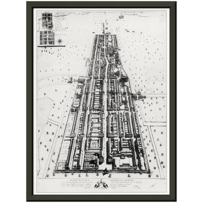 Historical city map  Test product horizontal 3 sizes