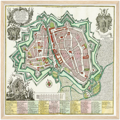 Historical city map  Test product horizontal 3 sizes