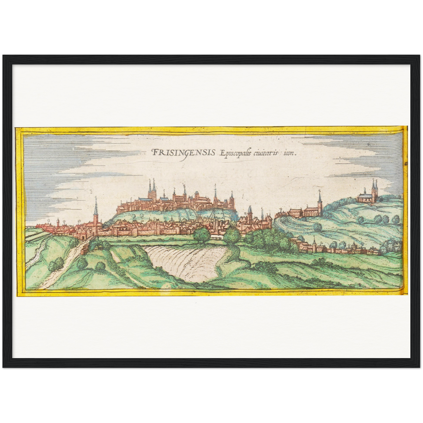Historical city map  Test product horizontal 3 sizes
