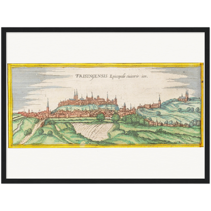 Historical city map  Test product horizontal 3 sizes