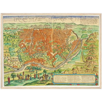 Historical city map  Test product horizontal 3 sizes