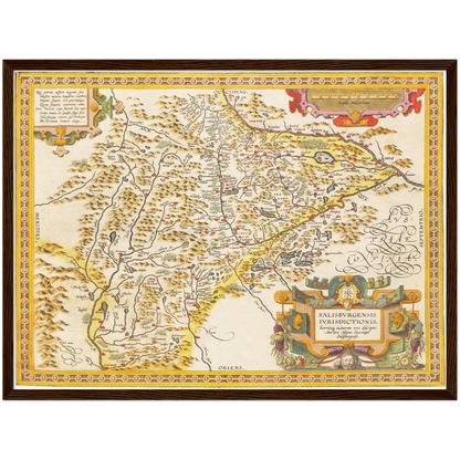 Historical city map  Test product horizontal 3 sizes