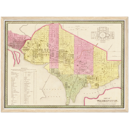 Historical city map  Test product horizontal 3 sizes