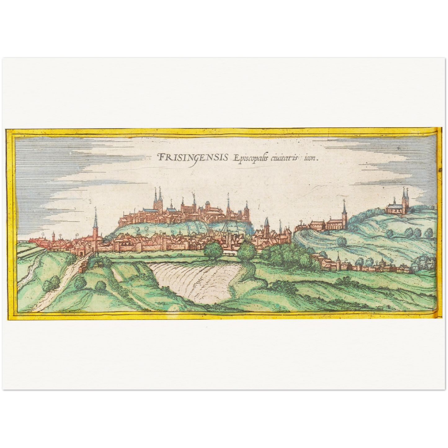 Historical city map  Test product horizontal 3 sizes