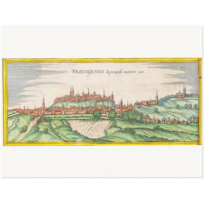 Historical city map  Test product horizontal 3 sizes