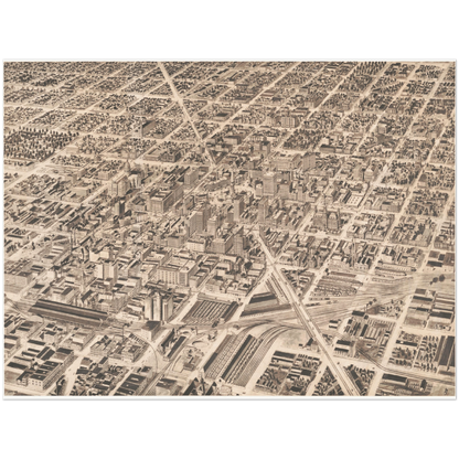 Historical city map  Test product horizontal 3 sizes