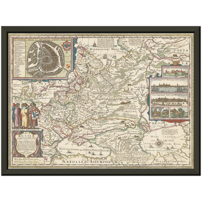 Historical city map  Test product horizontal 3 sizes