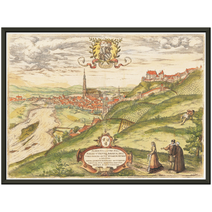 Historical city map  Test product horizontal 3 sizes