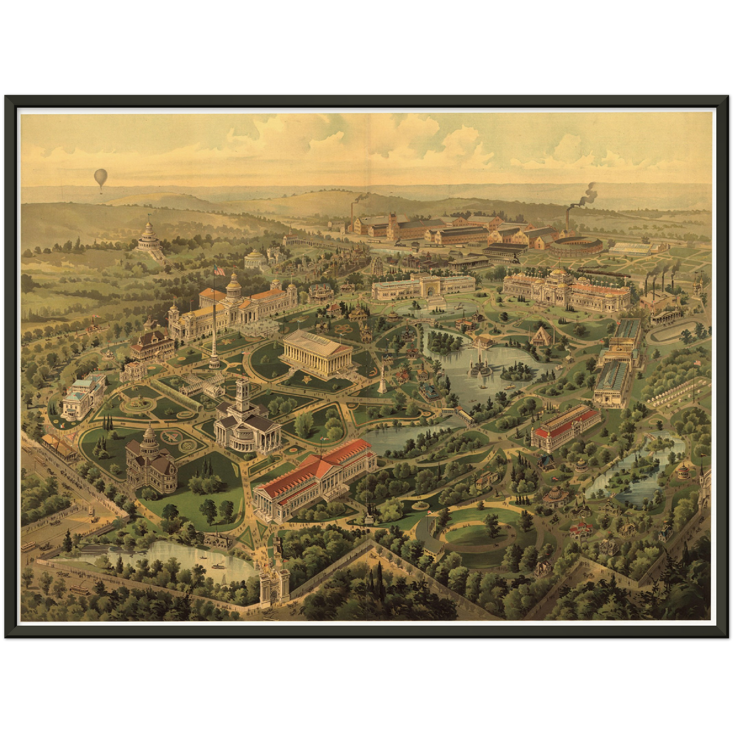 Historical city map  Test product horizontal 3 sizes