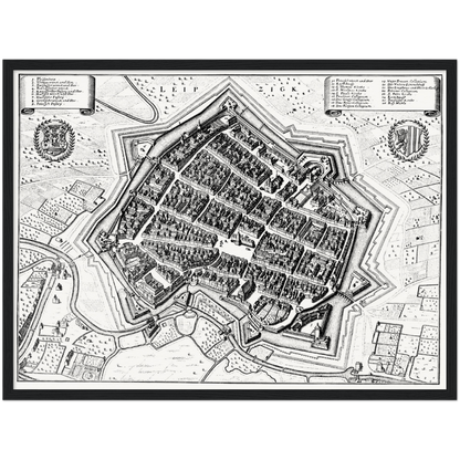 Historical city map  Test product horizontal 3 sizes
