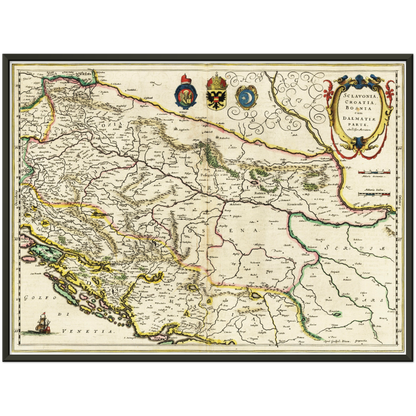 Historical city map  Test product horizontal 3 sizes