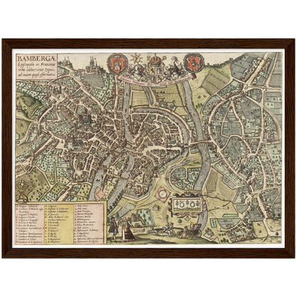 Historical city map  Test product horizontal 3 sizes