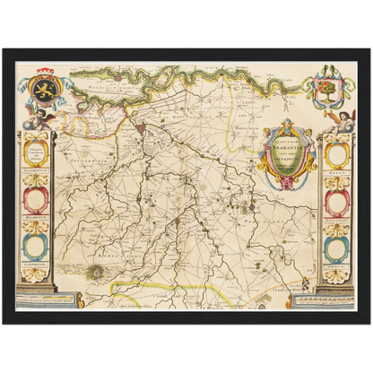 Historical city map  Test product horizontal 3 sizes