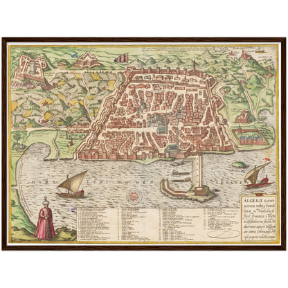 Historical city map  Test product horizontal 3 sizes