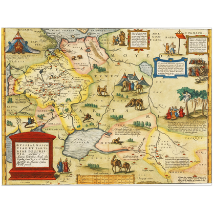 Historical city map  Test product horizontal 3 sizes