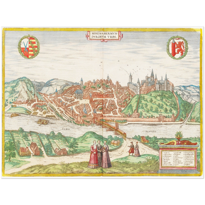 Historical city map  Test product horizontal 3 sizes