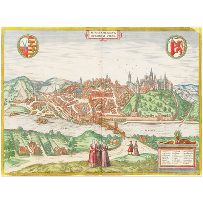 Historical city map  Test product horizontal 3 sizes