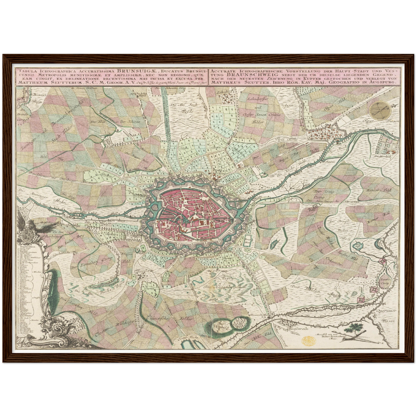 Historical city map  Test product horizontal 3 sizes