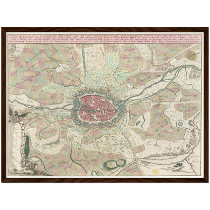 Historical city map  Test product horizontal 3 sizes