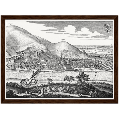 Historical city map  Test product horizontal 3 sizes